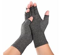 FGUUTYM - Compression Gloves Relieve Pain from Rheumatoid Carpal Tunnel Hand Gloves Fingerless for Computer Input and Support for Hands and Joints in Daily Life (Grey, M)