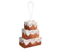 FGUUTYM Decorate Decorations for Christmas Atmosphere Sticky Powder Snow Christmas Tree Foam Hanging Ornaments Bathroom (J, One Size)