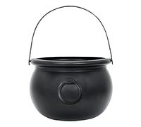 FGUUTYM Dough Kneading Bag Decoration Ornaments Halloween Props Black Witch Bucket and Hand Bucket for Children Butter Paper (Black, One Size)