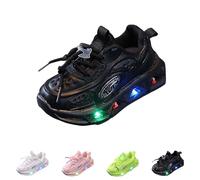 FGUUTYM Fashionable trainers with non-slip air cushion LED lights, unisex children's running shoes, sports shoes, outdoor sports, running shoes, fitness shoes, street running shoes, indoor and outdoor