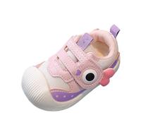 FGUUTYM First Walking Shoes for Girls Boys Children's Shoes Mesh Breathable Running Shoes Outdoor Flat Non-Slip Indoor Shoes Children's Sports Shoes Leisure Shoes Non-Slip Casual Barefoot Shoes, pink