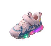 FGUUTYM Girls' Trainers, Running Shoes, Children's Princess Shoes, Luminous Shoes, Flashing Children's Shoes, Soft Floor First Walking Shoes, Baby Shoes, Barefoot Shoes, Children's Outdoor Sports