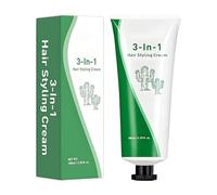 FGUUTYM Hair Styling, Frizz Control, Care and Style with - Straightening Balm for Shiny Hair Wig Curly (Green, A)