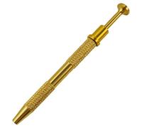 FGUUTYM Jeweler Picking Tool, Stainless Piercing Tool, Bead Pick Tool, 4 Prong for Tiny Objects, IC Chips, Electronic Components (1 Piece) Faces (Gold, One Size)