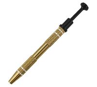 FGUUTYM Jeweler Picking Tool, Stainless Piercing Tool, Bead Pick Tool, 4 Prong for Tiny Objects, IC Chips, Electronic Components (1 Piece) Faces (Coffee, One Size)