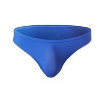 FGUUTYM Men's Sexy Nylon Rib Stretch Tight Fit Low Waist Briefs Underpants Men Black, blue, S