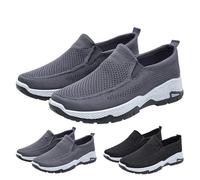 FGUUTYM Orthopaedic Shoes Men's Outdoor Slip On Walking Shoes with Air Cushion Lightweight Comfortable Trainers Lightweight Jogging Running Shoes Casual Trainers Casual Shoes Road Running Shoes, gray