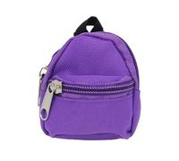 FGUUTYM Purse Keychain Shoulder Zipper Purse Keychain Backpack Pendant European Korean Backpack Keychain Hanging Chair Attachment (Purple, A)