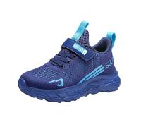 FGUUTYM Running Shoes Boys Girls Breathable Mesh Sports Shoes Comfortable Lightweight Jogging Shoes Trainers Indoor Shoes Street Running Shoes Leisure Shoes Trainers Flat Children's Shoes, blue, 1 UK