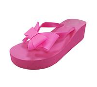 FGUUTYM Sketches Women's Shoes Black Beach Outdoor Shoes Flops Slip Sandals Indoor Women Summer Women's Sandals Hallux Valgus Women, Z2 Hot Pink, 7 UK