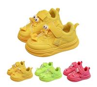 FGUUTYM Trainers Boys Girls Trainers Kids Leather Fabric Shoes Outdoor Lightweight Soft Casual Shoes Children's Shoes Barefoot Shoes Flat Thick Sole Running Shoes with Non-Slip Rubber Sole Sports