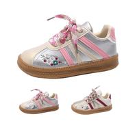 FGUUTYM Trainers for Girls Boys EU 26-36, Children's First Walking Shoes Children's Shoes with Lacing Breathable Non-Slip Outdoor Walking Shoes Flat Non-Slip Sports Shoes Indoor Shoes Leisure Shoes