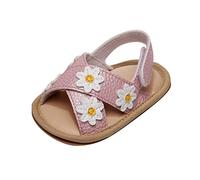 FGUUTYM Unisex Children's Sandal K Leisure Flip Flops Walk Girls Outdoor Shoes Toddler Shoes Sandals First for Summer Girls Baby Summer Baby Sandals, Z2 Pink, 19 EU 3X-Schmal