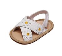 FGUUTYM Unisex Children's Sandal K Leisure Flip Flops Walk Girls Outdoor Shoes Toddler Shoes Sandals First for Summer Girls Baby Summer Baby Sandals, Z2 White, 22 EU 3X-Schmal