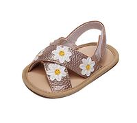 FGUUTYM Unisex Children's Sandal K Leisure Flip Flops Walk Girls Outdoor Shoes Toddler Shoes Sandals First for Summer Girls Baby Summer Baby Sandals, Z2 Gold, 19 EU 3X-Schmal