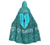Fgwaauh 58inch Cloak With Hood, I Love Gymnastics Unisex Full Length Hooded Cape Halloween Party Cosplay Costume Cloak