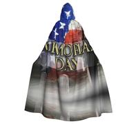 Fgwaauh 58inch Cloak With Hood, Us Military Soldiers Patriotic Memorial Day Unisex Full Length Hooded Cape Halloween Party Cosplay Costume Cloak