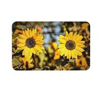 Fgwaauh Beautiful Sunflower. Diatomaceous Earth Shower Mat, Non-Slip Super Absorbent Quick Drying Bathroom Floor Mat