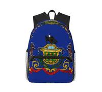 Fgwaauh Casual Pennsylvania State Flag Backpack For Men And Women Lightweight Travel