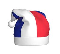 Fgwaauh French Flag Santa Hat, Christmas Hat,For Xmas New Year Christmas Party, Christmas New Year Festive Holiday Party Supplies