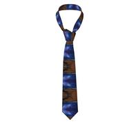 Fgwaauh Nebula In Desert Monument Valley Landscape Classic Men'S Silk Tie Necktie Neck Ties