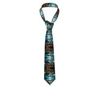 Fgwaauh Owl Pumpkin Happy Halloween Classic Men'S Silk Tie Necktie Neck Ties