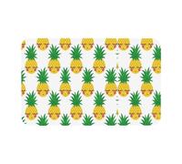 Fgwaauh Pineapple1 Diatomaceous Earth Shower Mat, Non-Slip Super Absorbent Quick Drying Bathroom Floor Mat