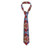 Fgwaauh Purple Morning Glory Classic Men'S Silk Tie Necktie Neck Ties