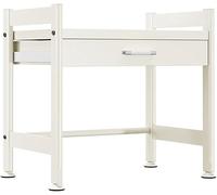 FGXHHS 2-Tier Microwave Oven Rack with Storage Drawer - Space-Saving Kitchen for Utens & Tableware, Sturdy Carbon Steel Over Shelf, Elegant White Design