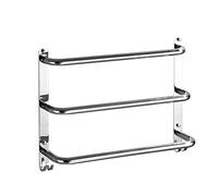 FGXHHS 3-layer Bathroom Towel Bar Sus304 Hotel Rack Shower Shelf Rust Wall-mounted Multi-function Brushed Nickel Save Space