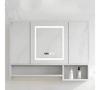 FGXHHS Bathroom Led Mirror With Storage, Cabinet, Smart Medicine Vanity Lights And Intelligent Anti-fog,time Display,smart C