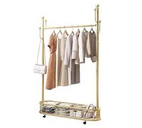 FGXHHS Modern Industrial Coat Rack with Hooks and Storage Basket, Mobile Entryway Hall Tree for Bedroom Clothes Organization