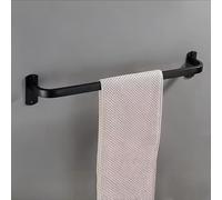 FGXHHS Towel Double Bar ，Double Rod Rack， Self-adhesive Rack Layer Heavy Duty Storage Bathroom Rack，Wall Mounted Rack，for Kitchen Shower(Black 1,60cm)