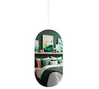 FGXHHS White Oval s for Ceiling, Modern Floating Mirror Vanity Mirrors, Home Decor Glass HD - Customisable Hanging Rod(40cmx60cm)