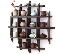 FGXHHS Wooden Wall Shelf - Durable Solid Wood Storage Rack, Modern Retro Design for Display and