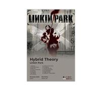 fgxmne Linkin Poster LK Park Vintage Rock Band Music Album Hybrid Theory Cover Tracklist Fans Gift Room Decor Canvas Poster Bedroom Decor Landscape Office Room Decor Gift 12x18inch(30x45cm)