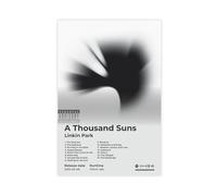 fgxmne Linkin Poster LP Park Vintage Rock Band Music Album A Thousand Suns Cover Tracklist Fans Gift Room Decor Canvas Poster Bedroom Decor Landscape Office Room Decor Gift 08x12inch(20x30cm)