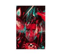 fgxmne Spider-Man Across The Spider-Verse Art Poster 9 Canvas Poster Bedroom Decor Landscape Office Room Decor Gift 12x18inch(30x45cm)