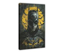 fgxmne Superhero Batman Art Poster 8 Canvas Poster Bedroom Decor Landscape Office Room Decor Gift 16x24inch(40x60cm)