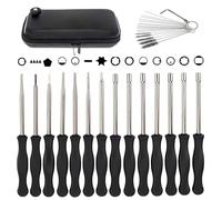 FGXY 14 pcs Carburetor Adjustment Tool, Carburettor Screwdriver, Carburettor Cleaning Brush, Carburetor Adjustment Tool Screwdriver Kit, General 2-Stroke Engine Adjustment Tool Set