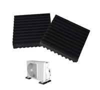 FGXY 2pcs Big Foot Ladder Stopper Mat, Black Anti Slip Mat, Ladder Stabiliser, Reusable Ladder Safety Accessories, Reduces Risk Of Ladder Slip, Heavy Object Shock Absorption Buffer Block(15*15*2cm)