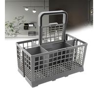 FGXY Universal Dishwasher Cutlery Basket, Dishwasher Utensil Basket, Cutlery Basket with Handle, Multifunctional Crockery Basket, Dishwasher Accessory, Environmentally Friendly, with Compartments