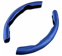 FGYLS 2 Pieces Car Steering Wheel Covers for Jaguar I-PACE F-PACE E-PACE F-TYPE,Carbon Fiber Steering Wheels Anti Slip Sports Steering Wheels Steering Wheels Accessories,Blue