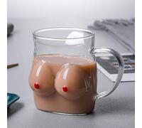 FGYZYP 2Pcs 17oz Creative Glass Cup Mugs, Sexy Body Shape Cocktail Glass, Lady Chest Wine Glasses, Clear Female Beer Cup Glasses for Night Party Bar Birthday Wedding Tequila Vodka Whiskey Bourbon