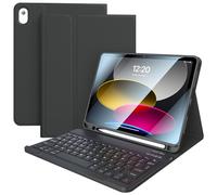 FGZZROU iPad 11th10th Generation Case with Keyboard (10.9", 2022) Smart Keyboard Folio Cover with Pencil Holder Detachable Wireless Bluetooth Keyboard Case Auto Wake/Sleep for iPad 10th Gen (Black)