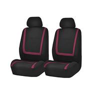 FH GROUP Car Seat Covers Front Set in Cloth - Car Seat Covers for Low Back Car Seats with Removable Headrest, Universal Fit, Automotive Seat Covers, Car Seat Cover for SUV, Sedan, Van Burgundy
