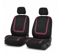 FH GROUP Car Seat Covers Front Set in Cloth - Car Seat Covers for Low Back Car Seats with Removable Headrest, Universal Fit, Automotive Seat Covers, Car Seat Cover for SUV, Sedan, Van Burgundy