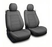 FH Group Custom Fit Seat Covers Compatible with Ford Mustang 2021-2026 Coupe Front Set Seat Covers for Ford Sports Car (2 Front Seats + Console) Faux Leather Car Seat Covers, Black