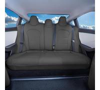 FH Group Custom Fit Seat Covers Compatible with Tesla Model 3 2024-2026 Rear Set Seat Covers for Tesla Sedan (Rear Seats Only) Faux Leather Car Seat Covers, Black