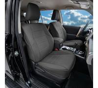 FH Group Custom Fit Seat Covers Compatible with Toyota 4Runner 2010-2024 7 Passenger Full Set Seat Covers (Front + 2nd Row + 3rd Row) Faux Leather Car Seat Covers, Black